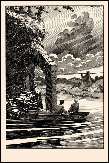 Agreed to Descend AP Silkscreen Print by Bernie Wrightson