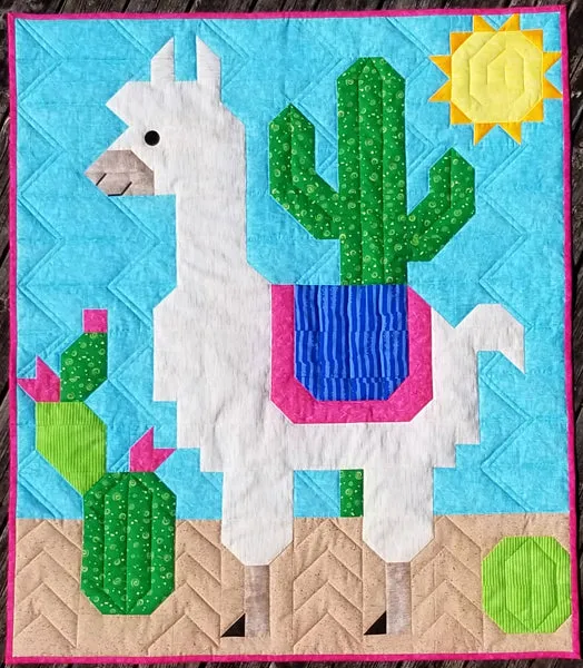 Alpaca Quilt Pattern CQ-156w  - Wholesale Product