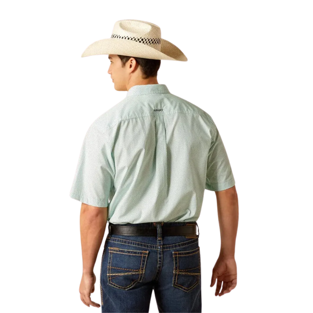 Ariat Men's Jordan Fitted Turquoise Shirt