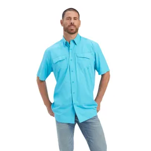 Ariat Men's Venttek Outbound Classic Fit Scuba Blue Shirt