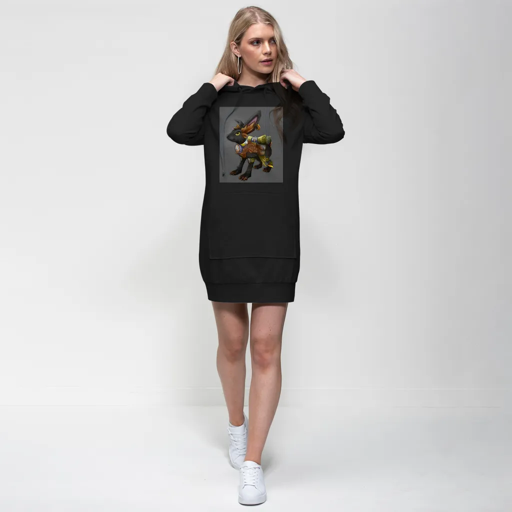 Black Amara Premium Adult Hoodie Dress