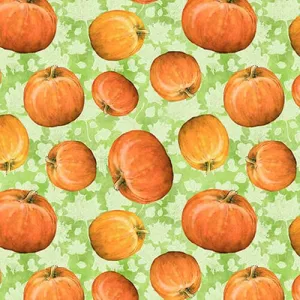 Blank Quilting Corp Golden Days- Orange - Tossed Pumpkins