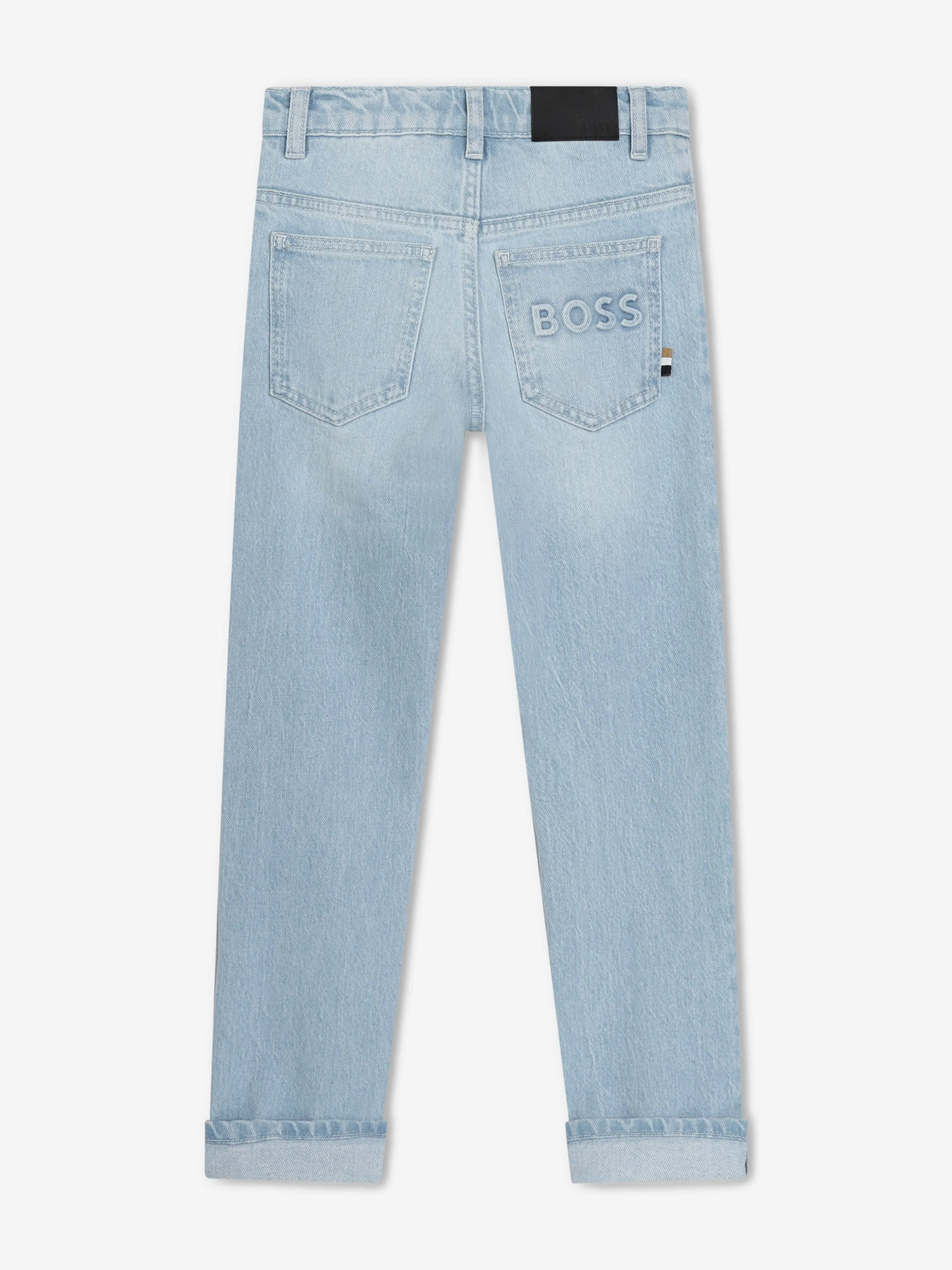 BOSS Boys Slim Fit Jeans in Blue