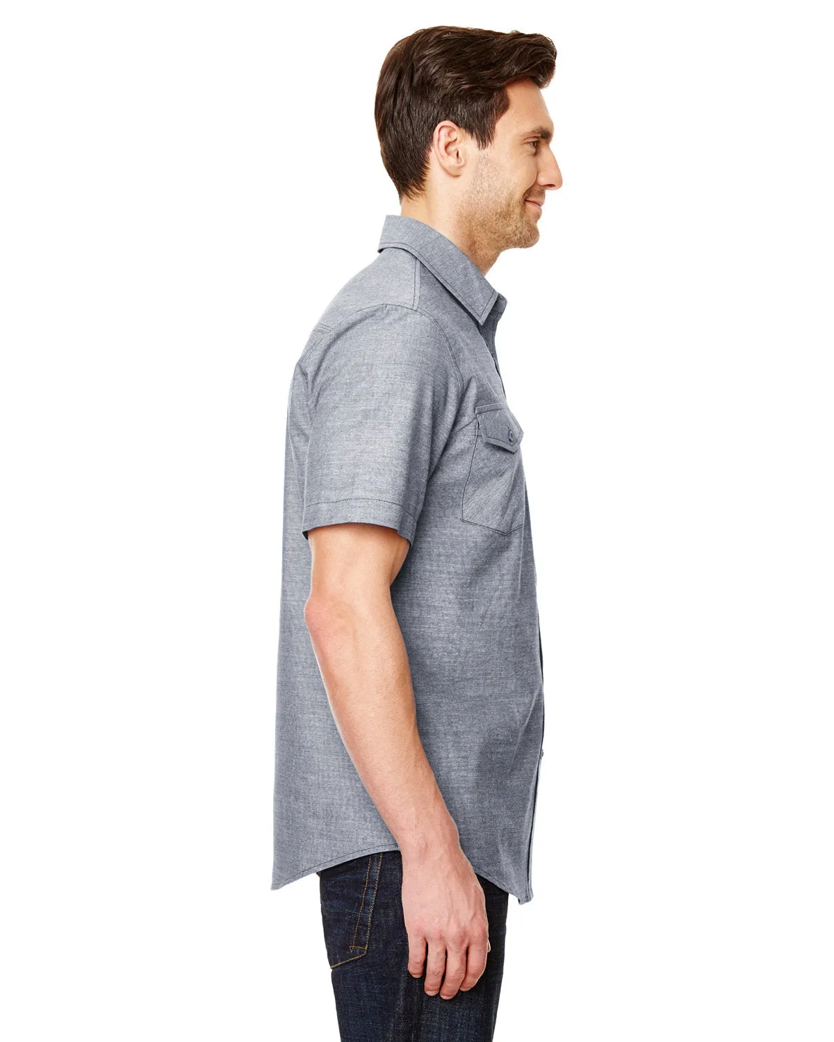 Burnside Men's Chambray Woven Shirt