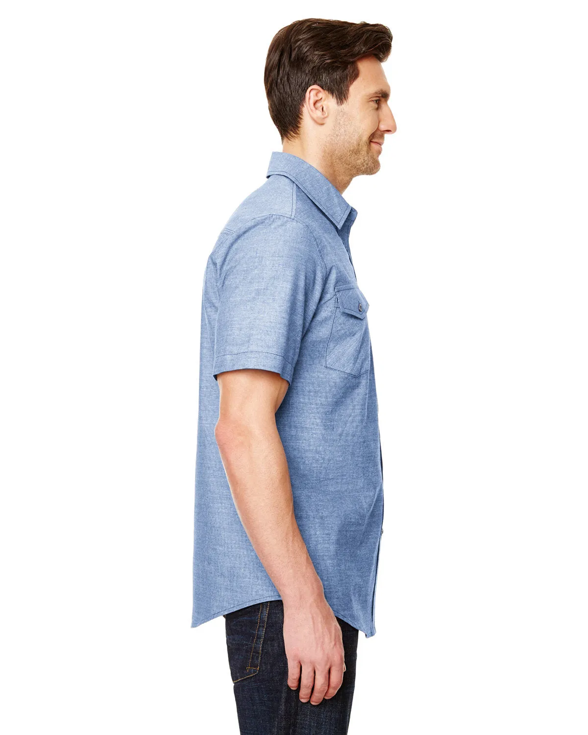 Burnside Men's Chambray Woven Shirt