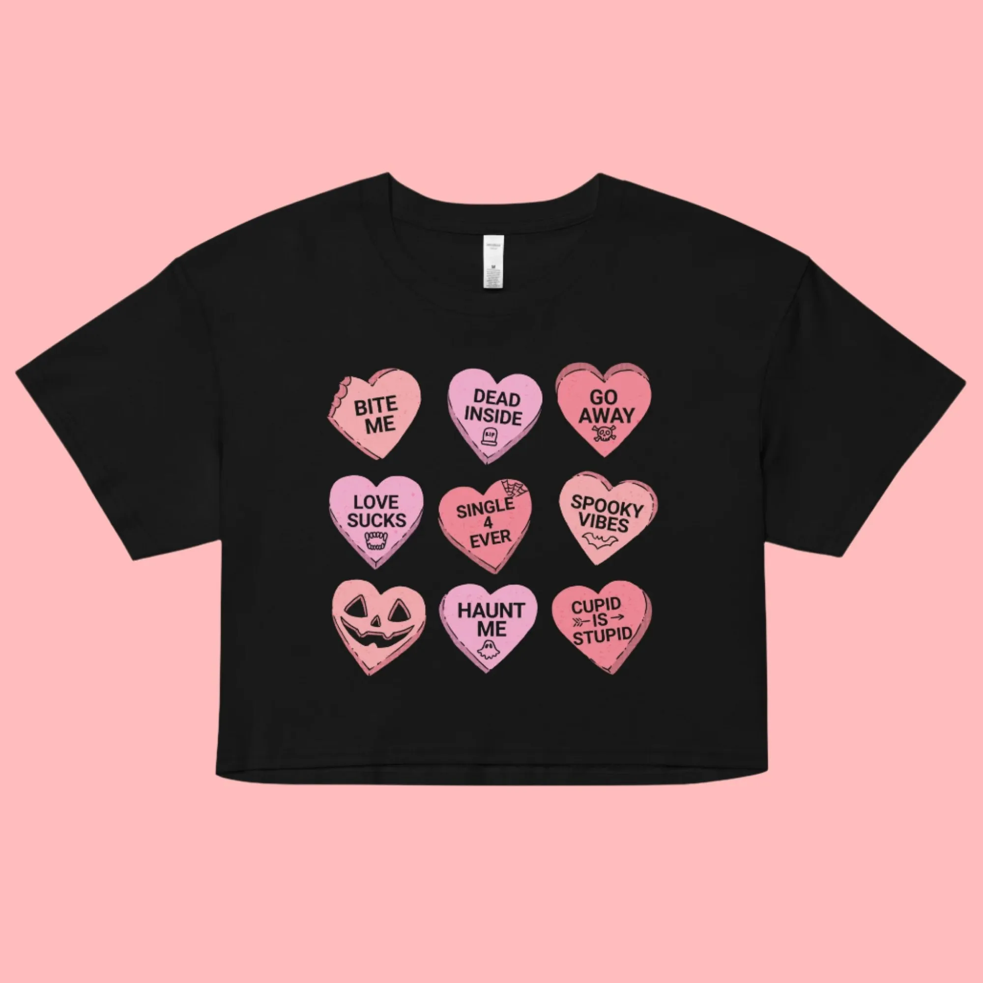 Candy Hearts Crop Top