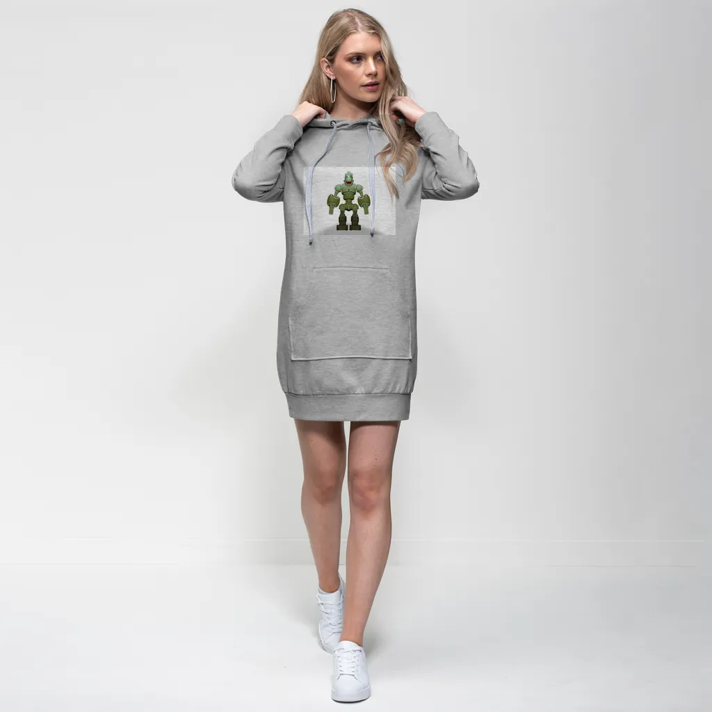 CG Robot Character Premium Adult Hoodie Dress