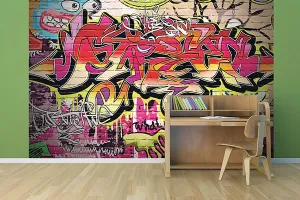 City Graffiti Wall Mural