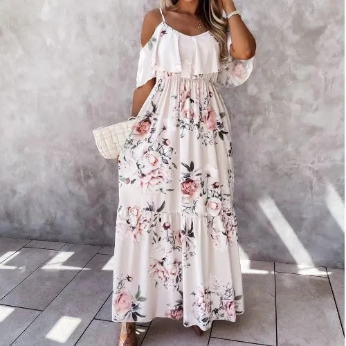 Dunnmall Gotta Floral Maxi Dress