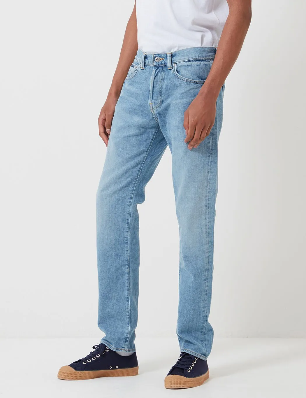 Edwin ED-80 Slim Tapered Jeans - Blue, Arisu Wash