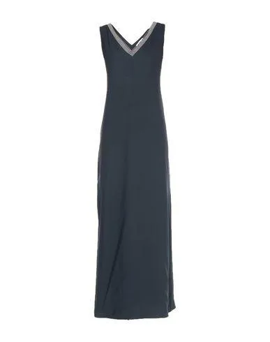 Fabiana Filippi Women Long dress Slate blue 12 UK