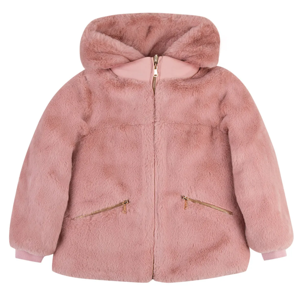 Faux-Fur Reversible Zipped Jacket