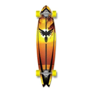 Fishtail Longboard 40 inch Sunset from Punked - Complete