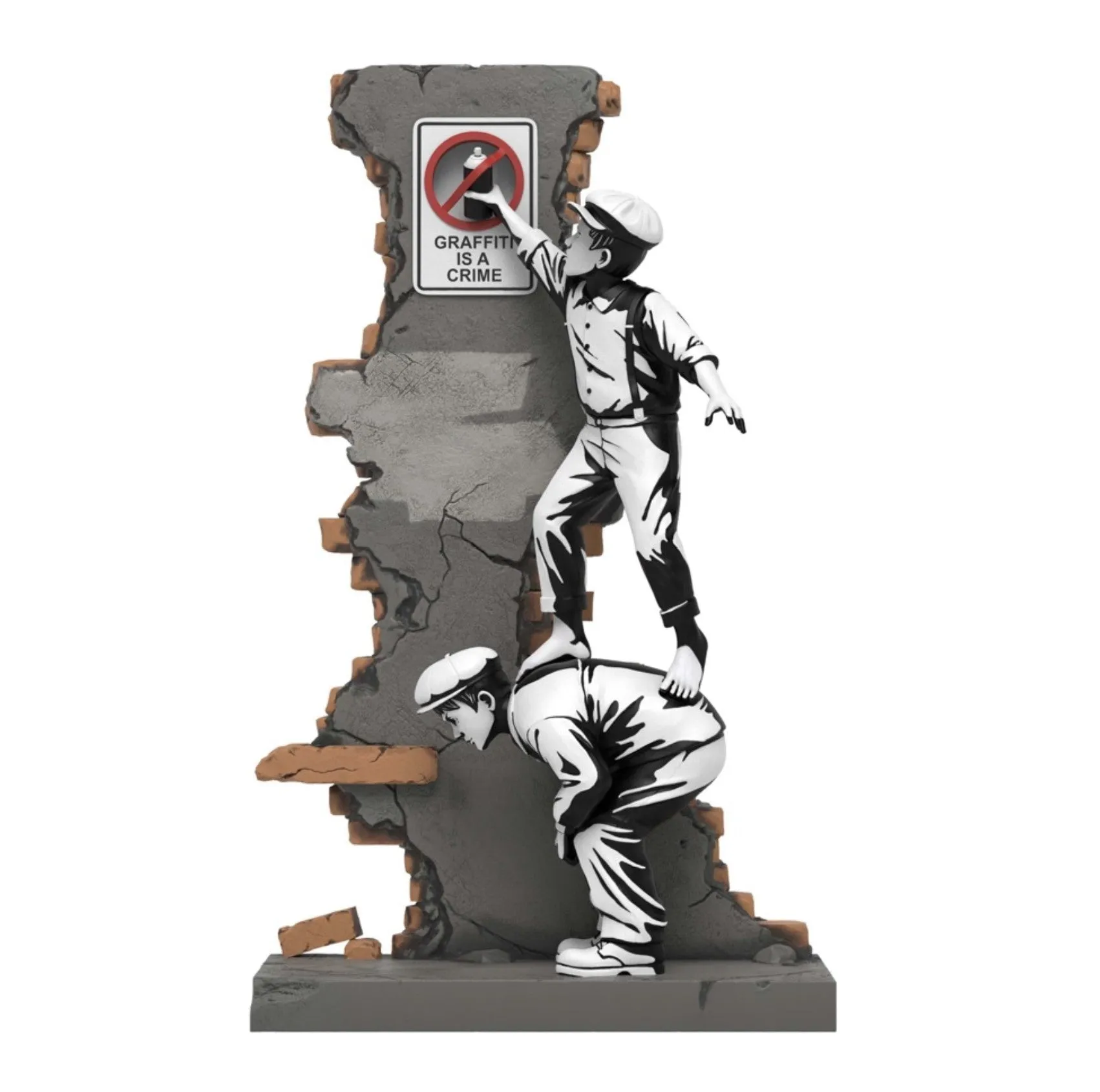 Graffiti Crime Polystone Sculpture by Brandalised