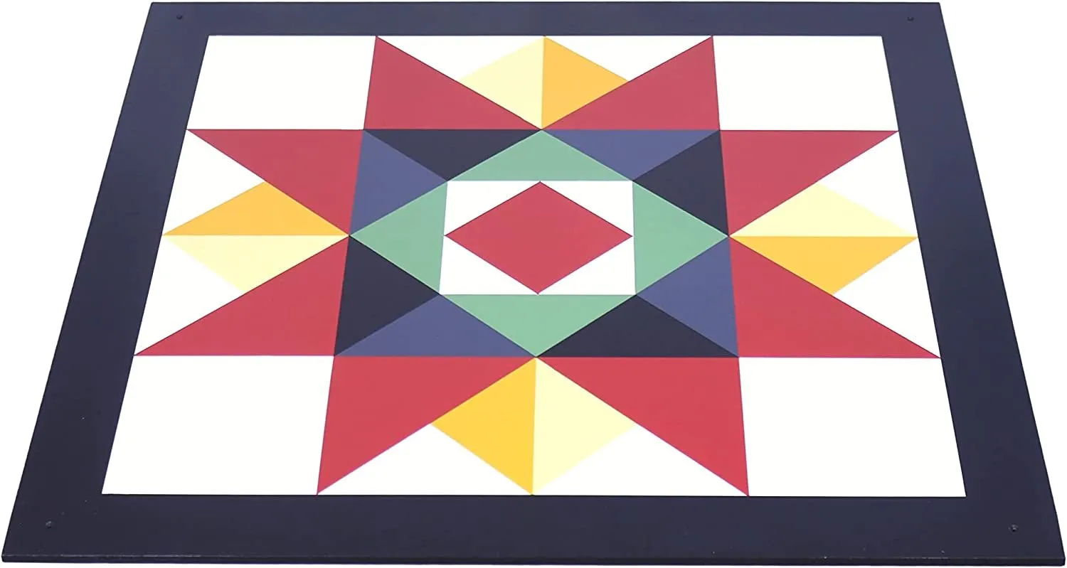 Hand-Painted Barn Quilt - Washington Star Design - Outdoor Wall Decor