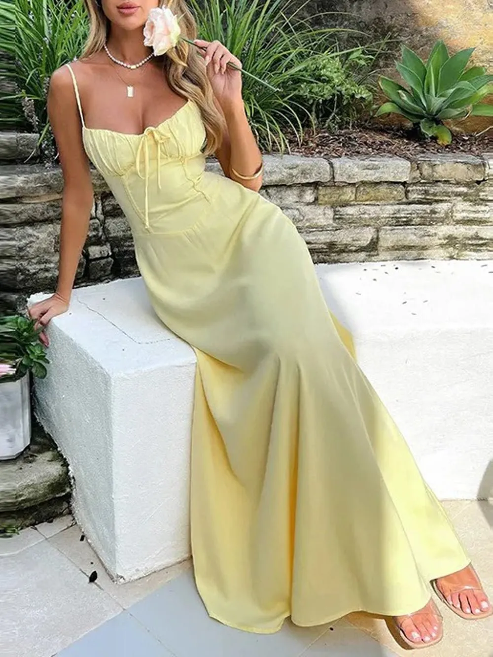 Hayley Sleeveless Backless Maxi Dress