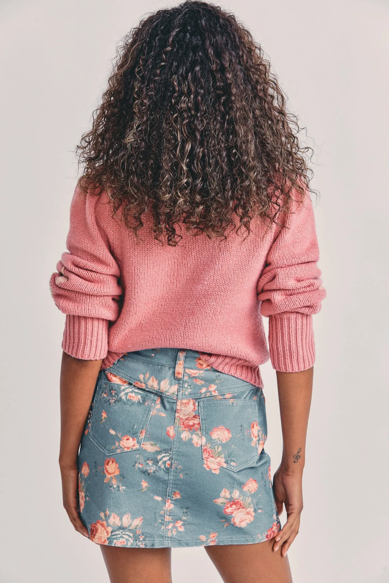 Hollywood Corduroy Mini Skirt