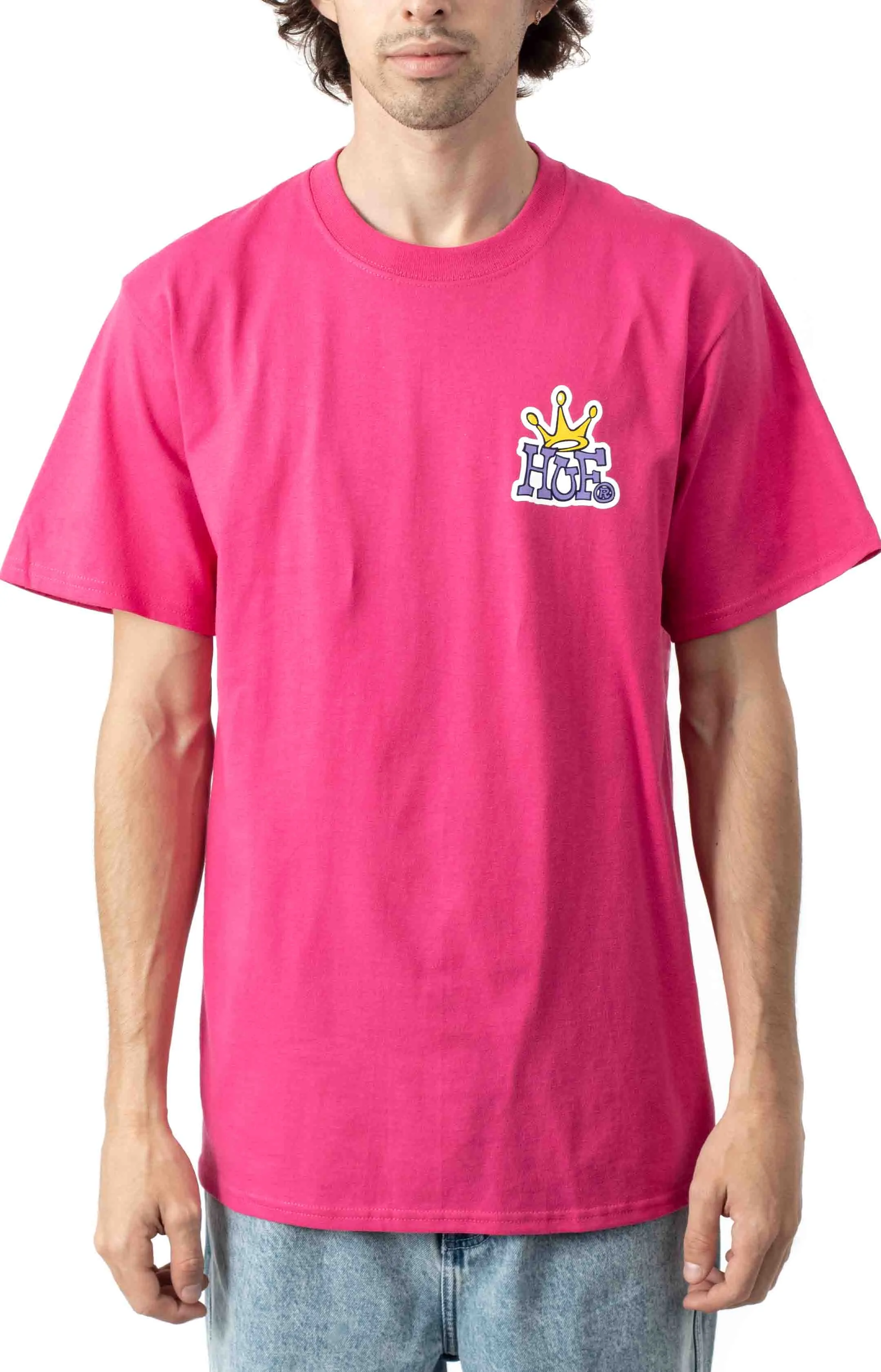 Huf Crown Logo T-Shirt - Sangria