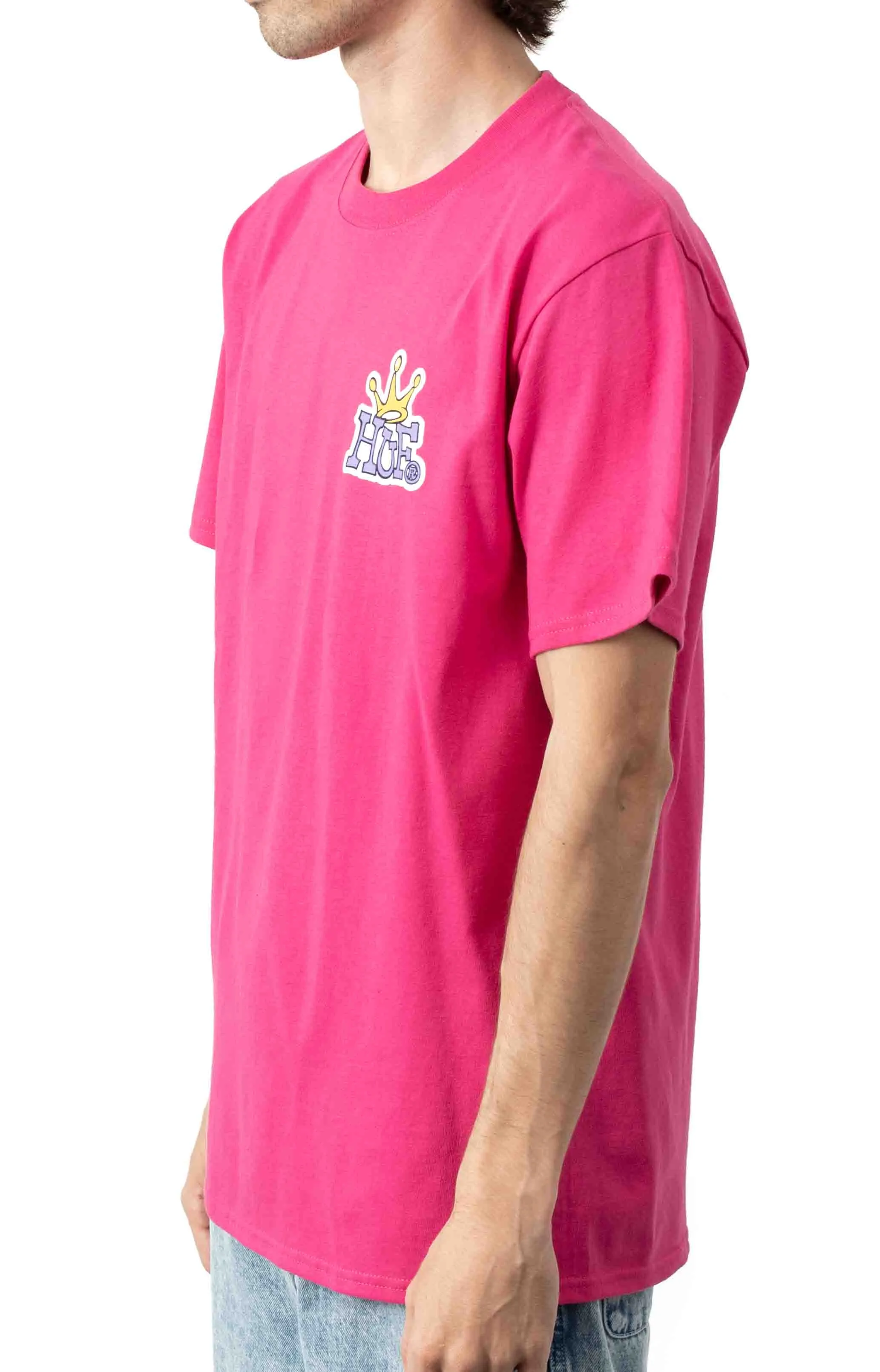 Huf Crown Logo T-Shirt - Sangria