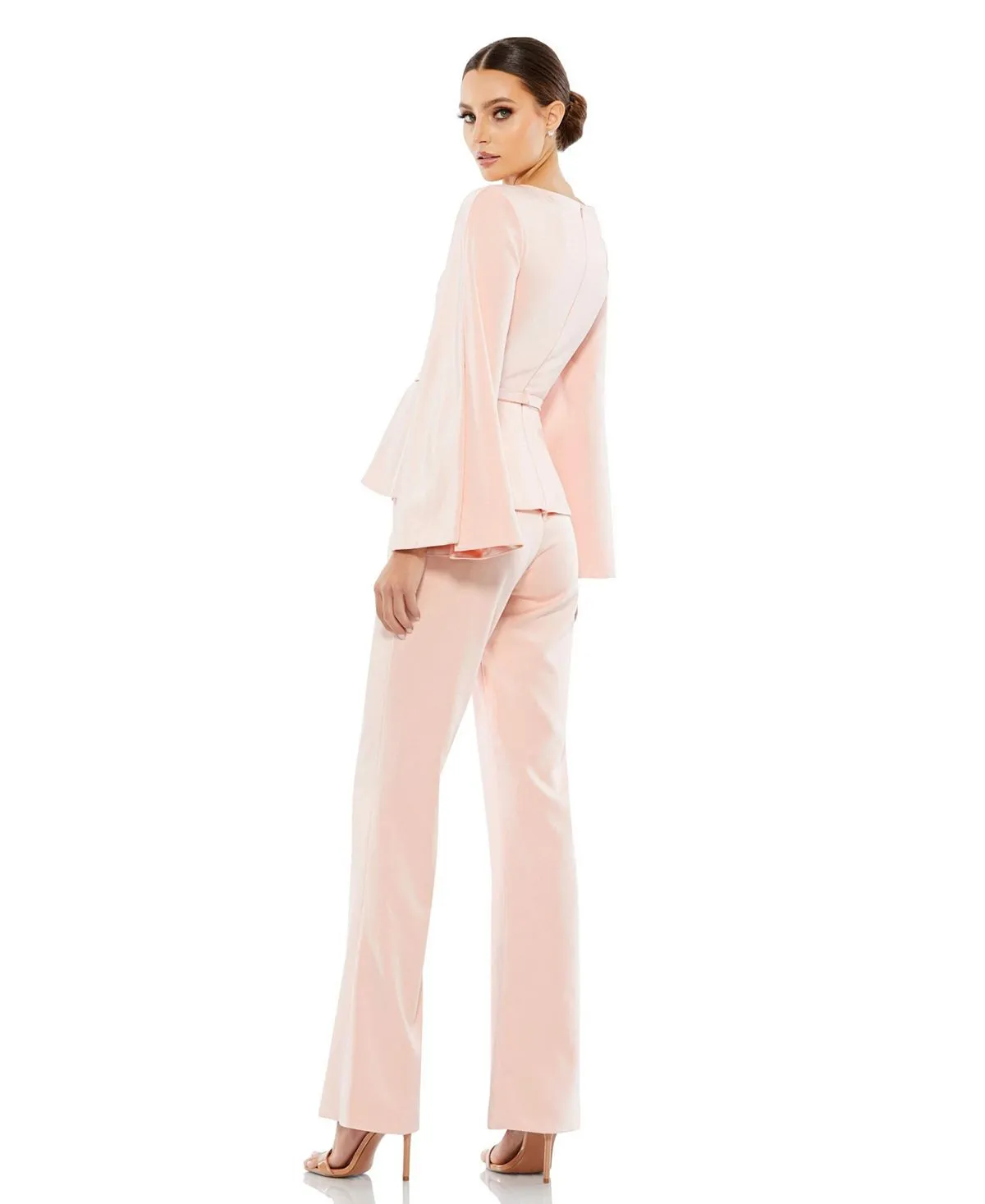 Ieena Women's Long Sleeve Pantsuit MAC DUGGAL, Pink