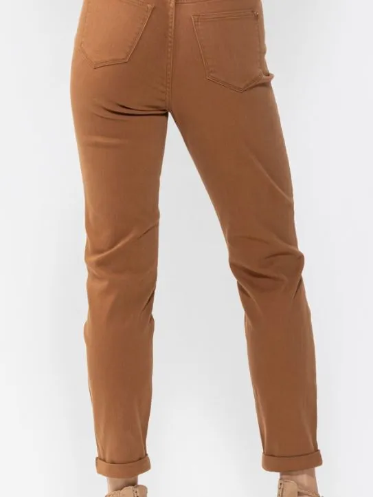 Judy Blue High Waist Slim Fit Brown Jeans