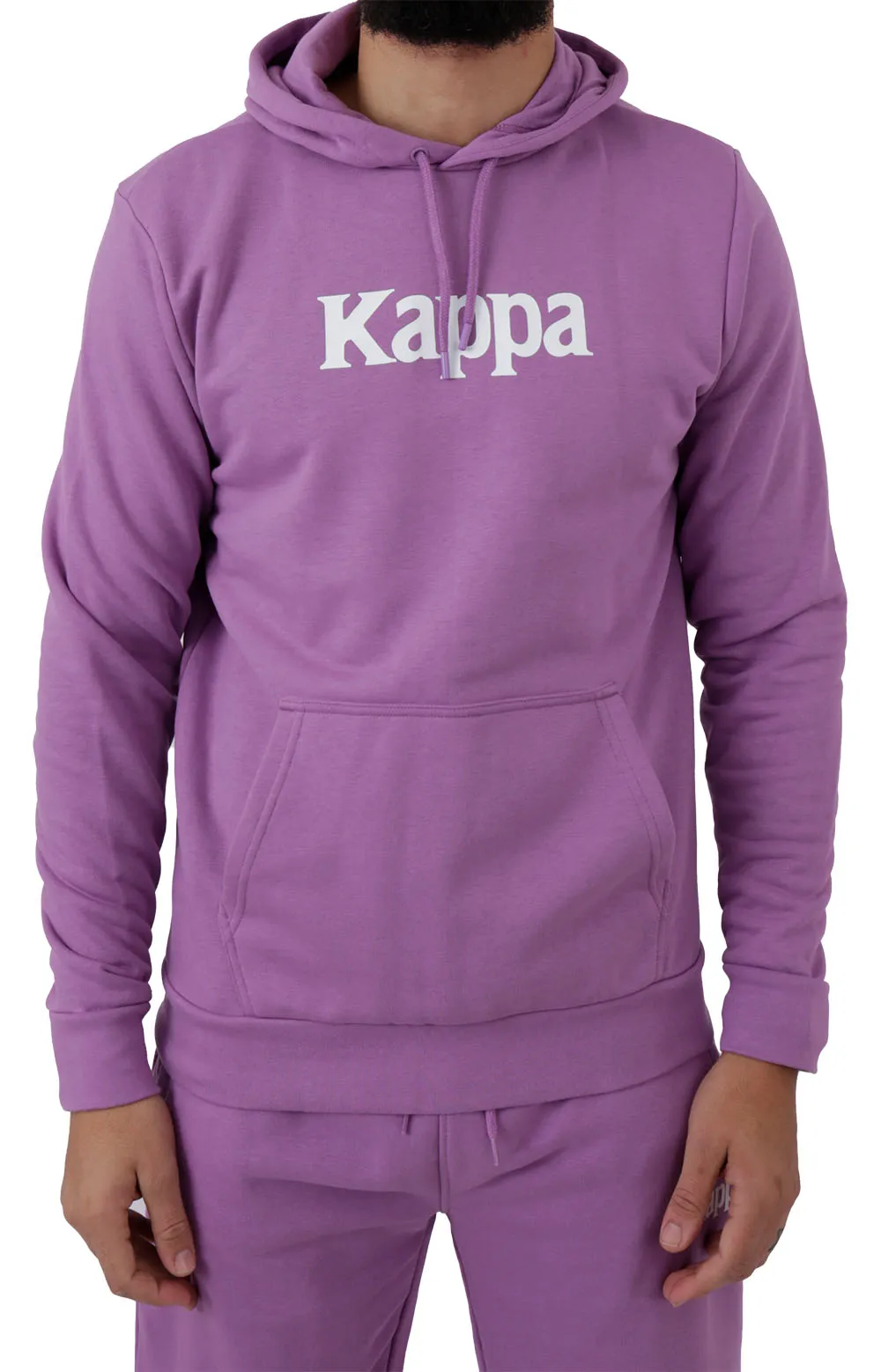 Kappa Haris Classic Pullover Hoodie - Violet/Bright White/Yellow