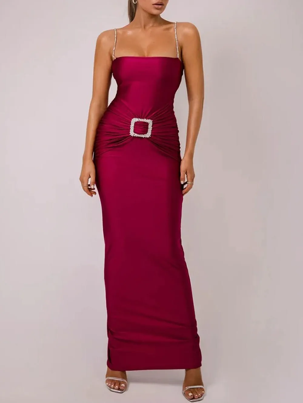 Kiara Backless Bodycon Maxi Dress