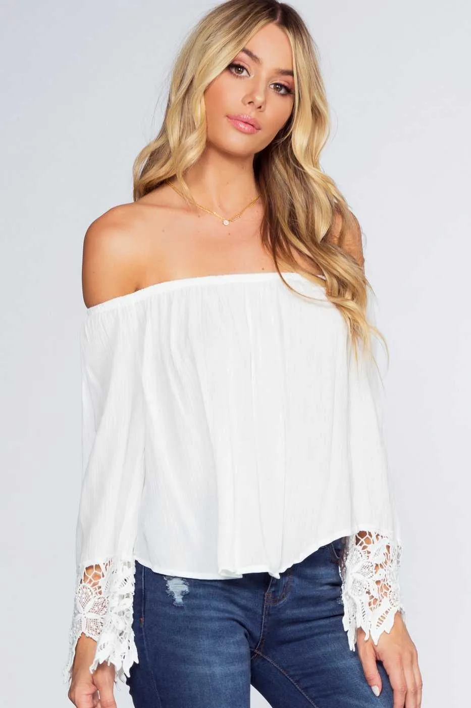 Lexi Off The Shoulder Top - White