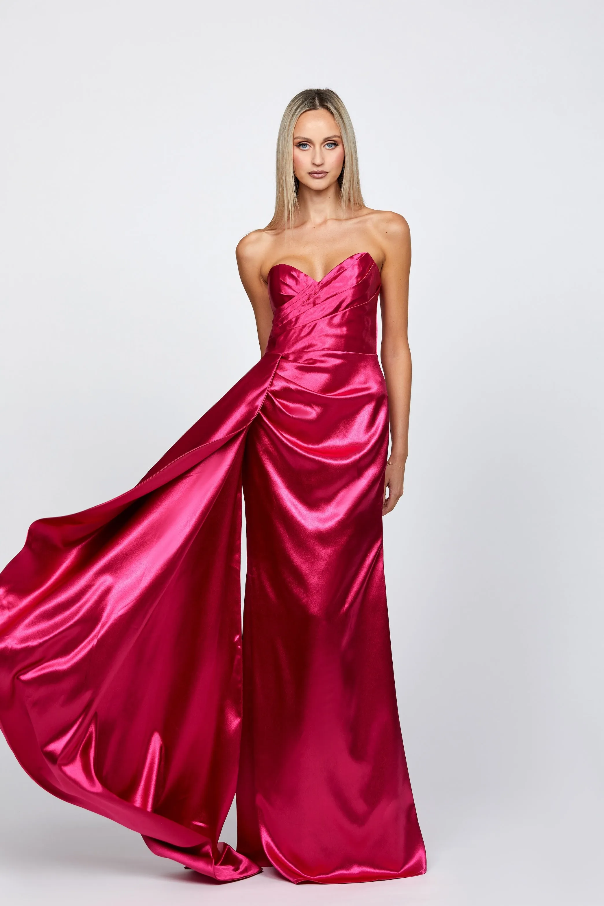 Misha Sweetheart Gown with Sash