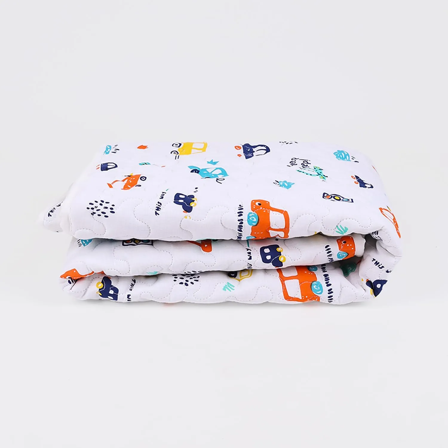 MOM'S HOME Organic Cotton Baby AC Quilt - New Car - 0-3 Years - 110X120Cms