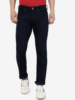 Navy Blue Solid Narrow Fit Jeans | Greenfibre