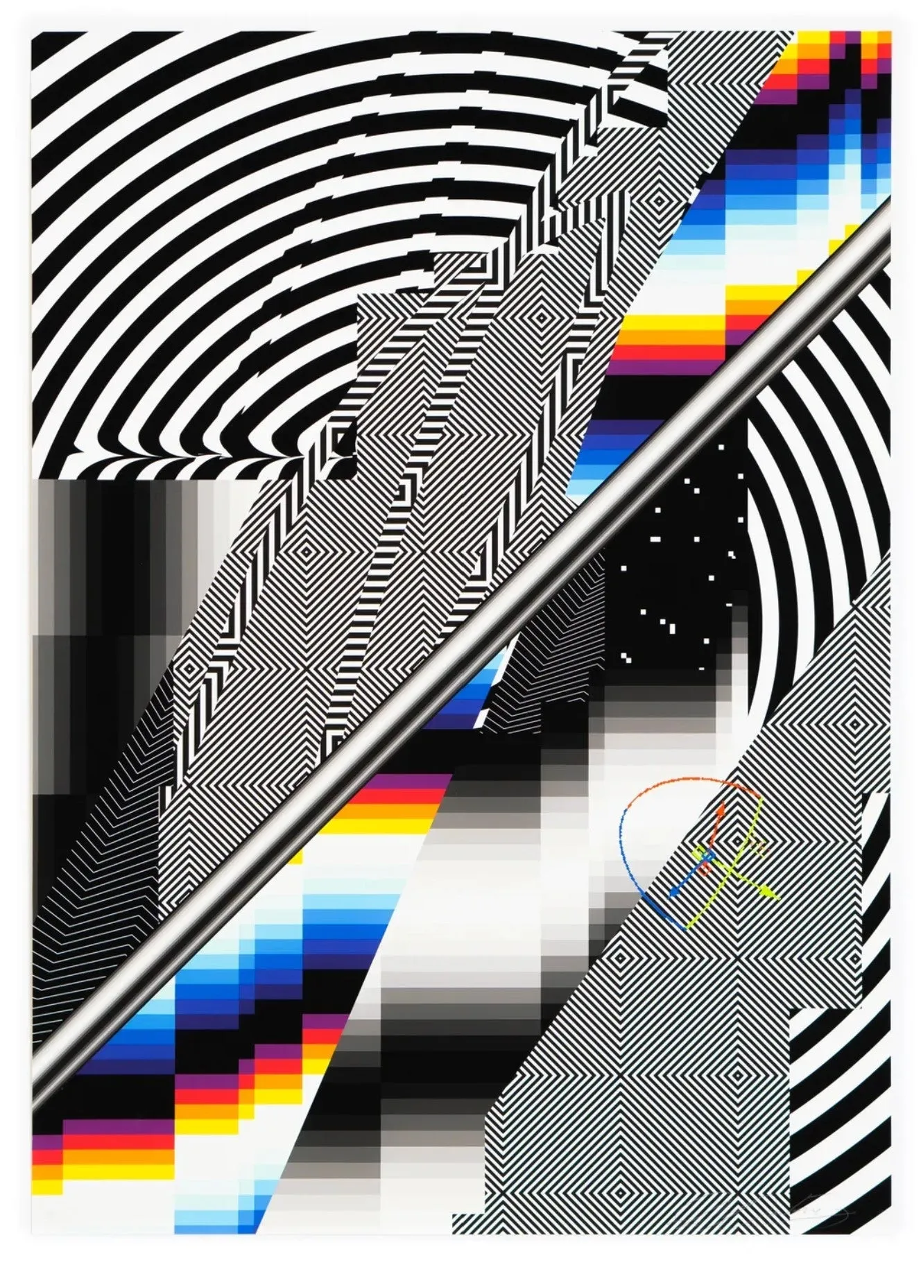 Optichrome112p Giclee Print by Felipe Pantone