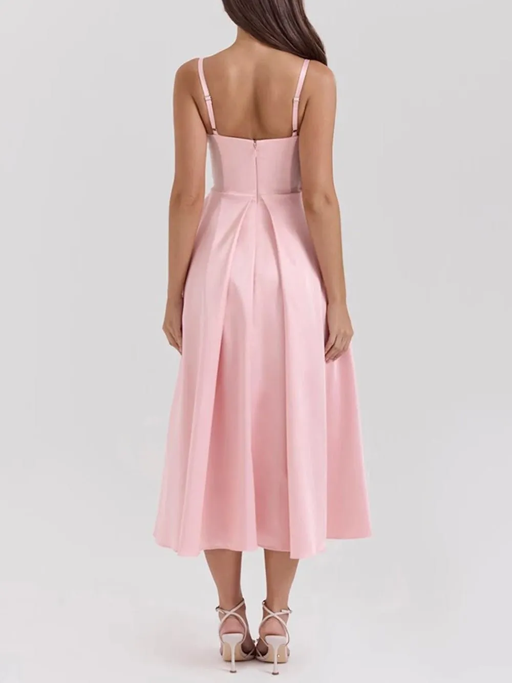 Penelope Sleeveless Backless Midi Dress