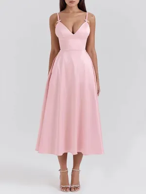 Penelope Sleeveless Backless Midi Dress