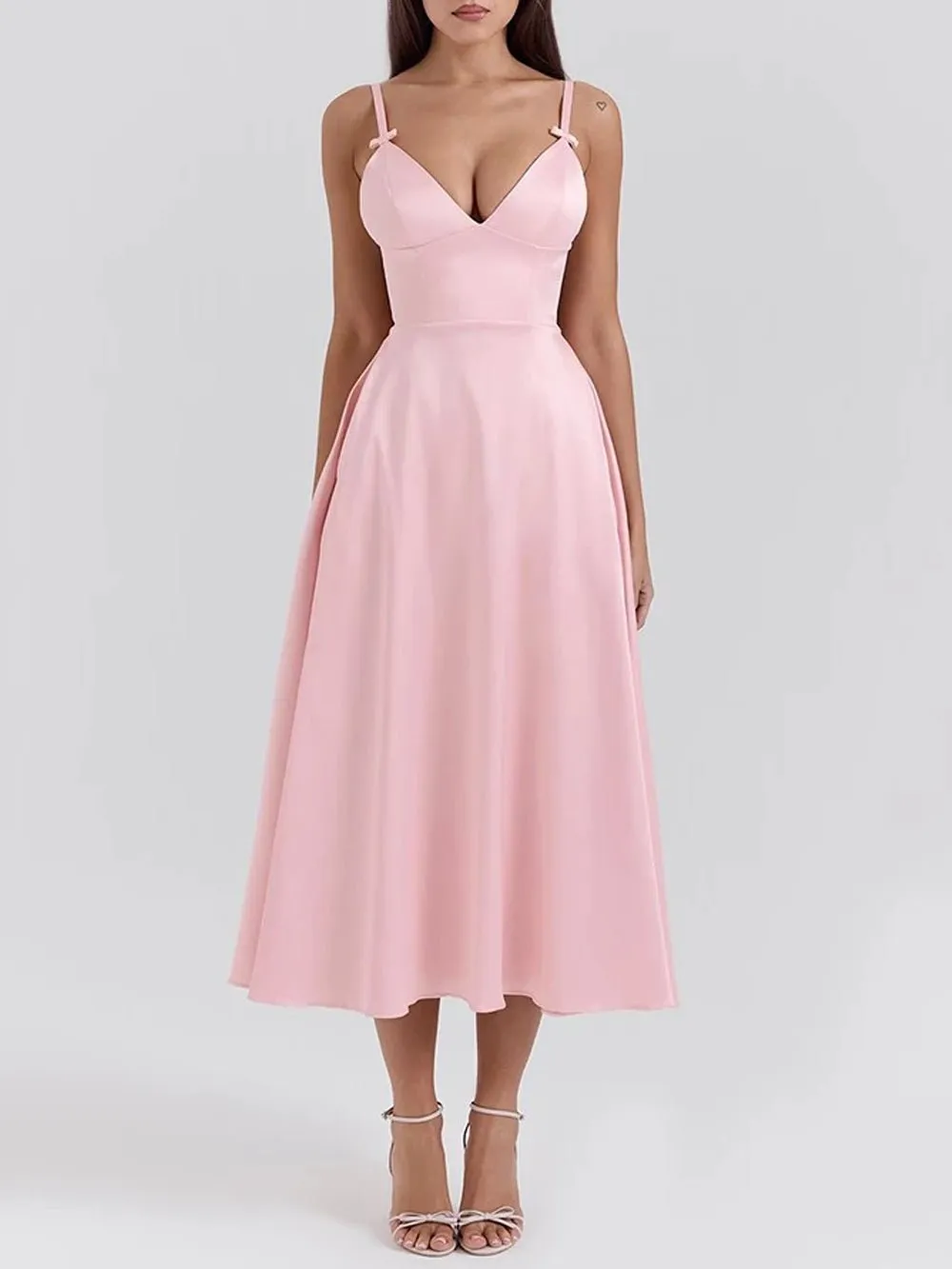 Penelope Sleeveless Backless Midi Dress