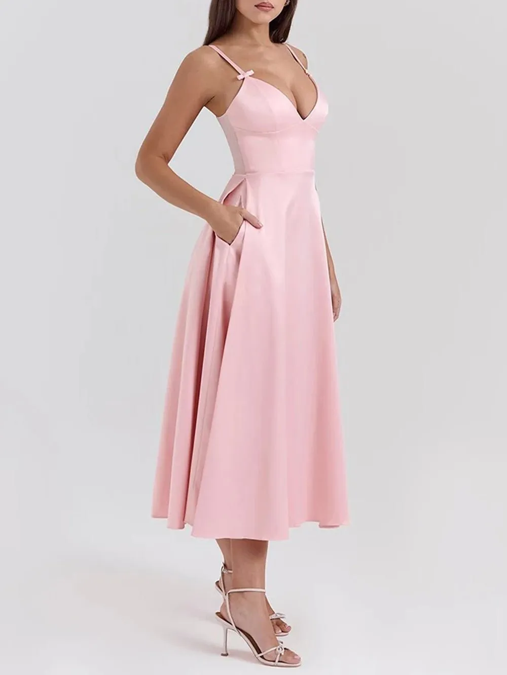 Penelope Sleeveless Backless Midi Dress