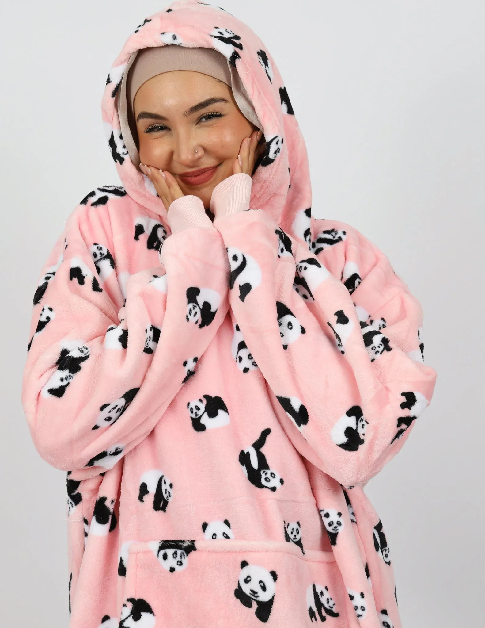 Pink Panda Blanket Jumper