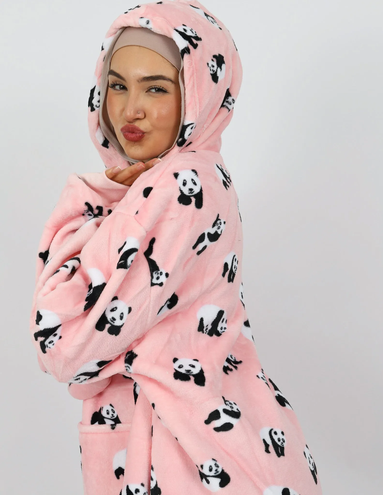 Pink Panda Blanket Jumper