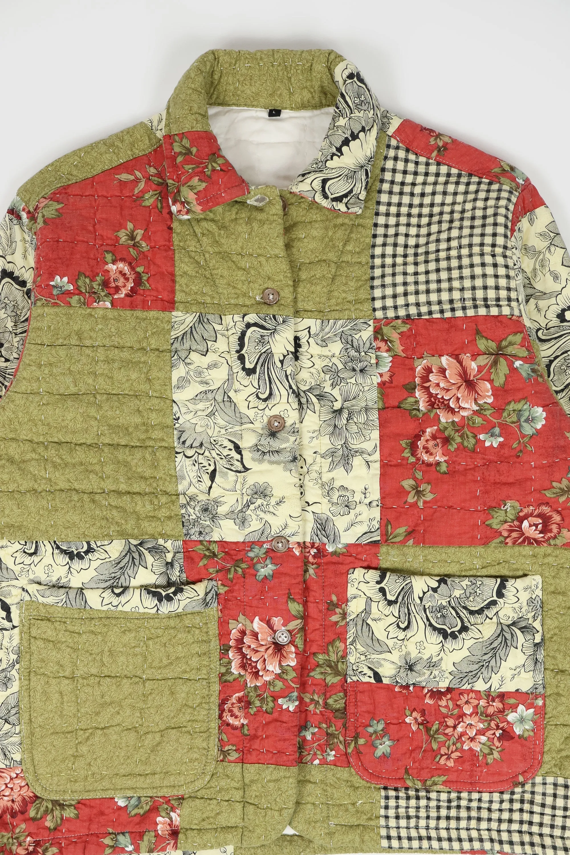 Reworked Quilt Button-Down Chore Jacket 01