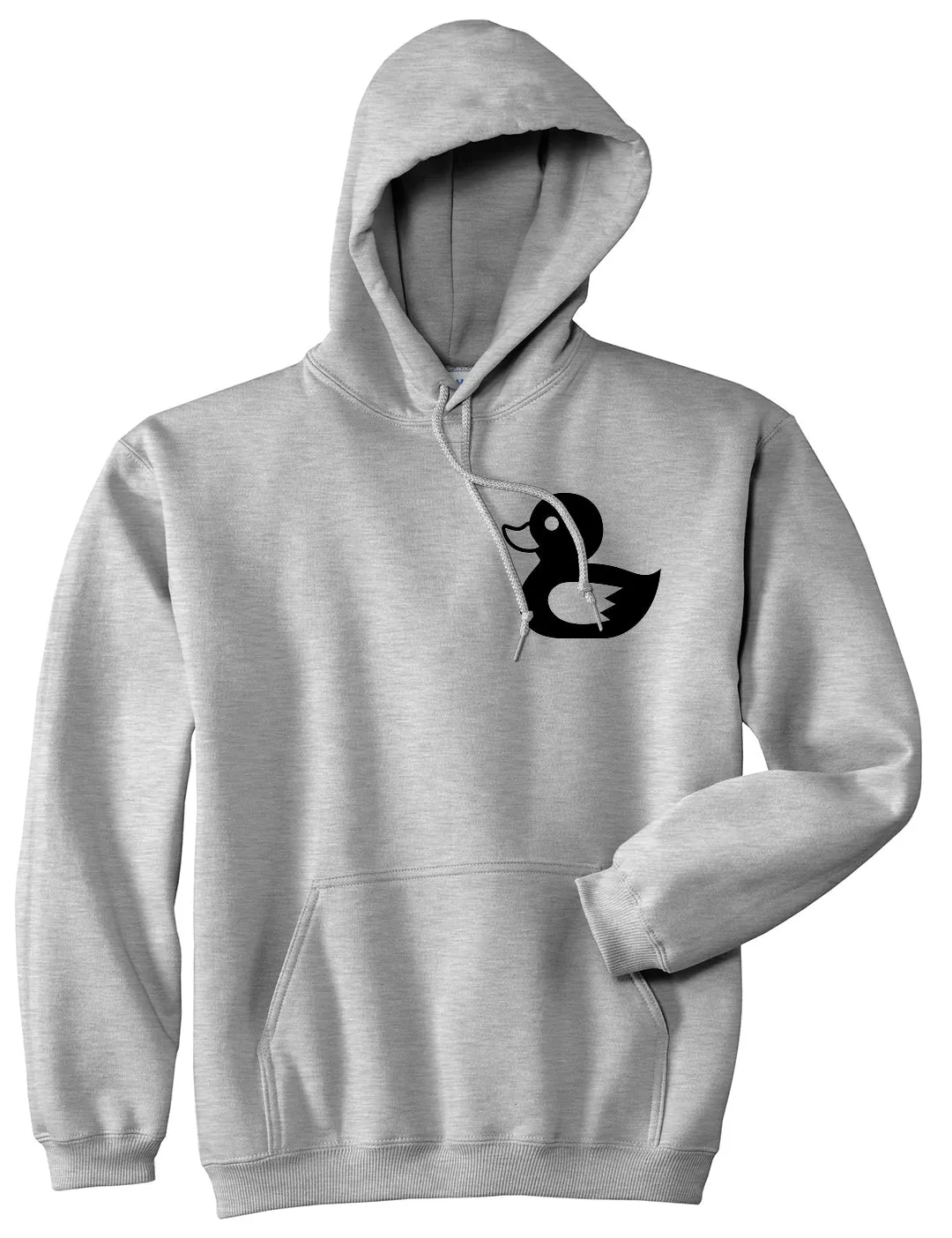 Rubber Duck Chest Mens Pullover Hoodie