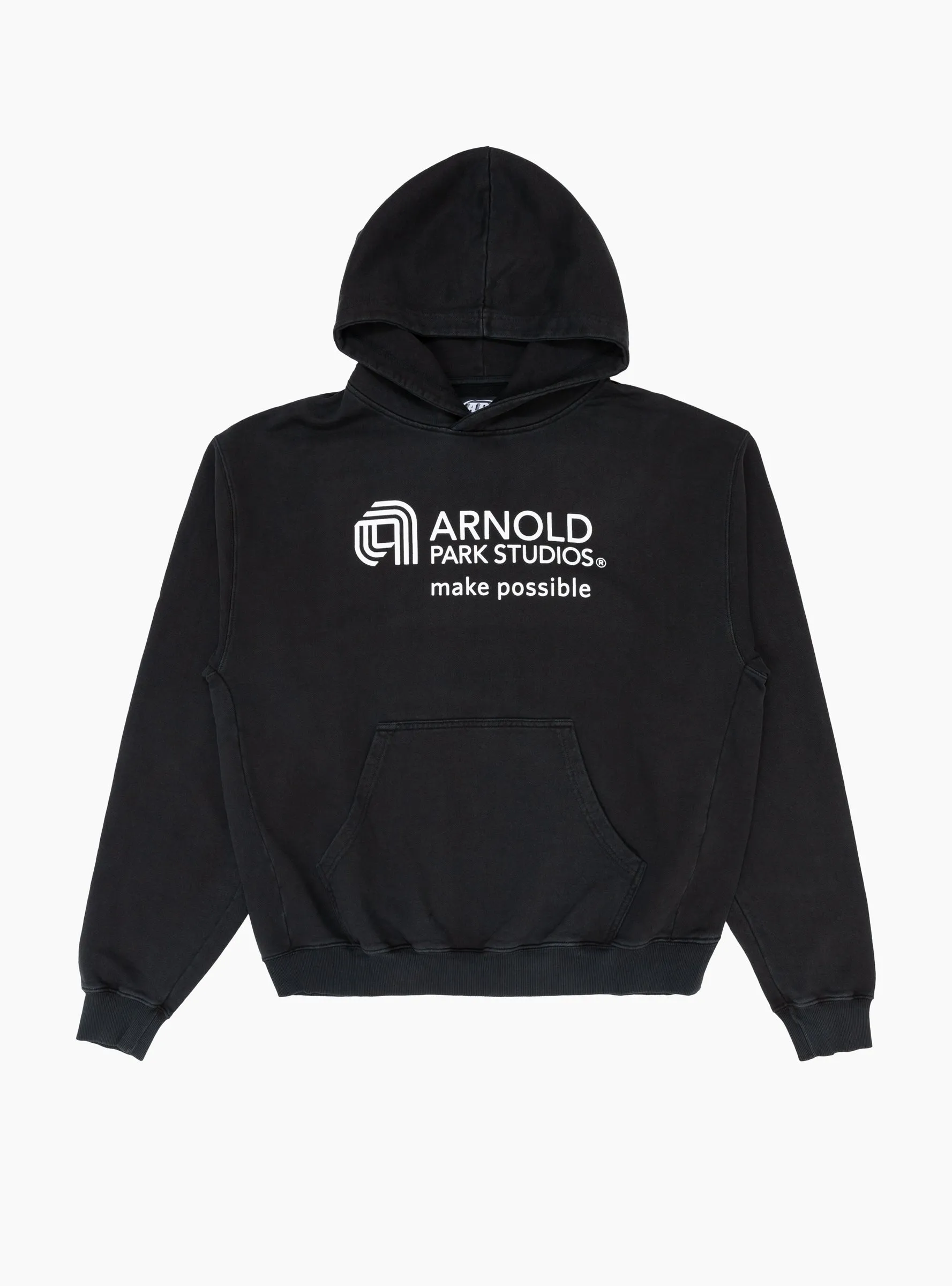 Semiconductor Multi Logo Hoodie Faded Black