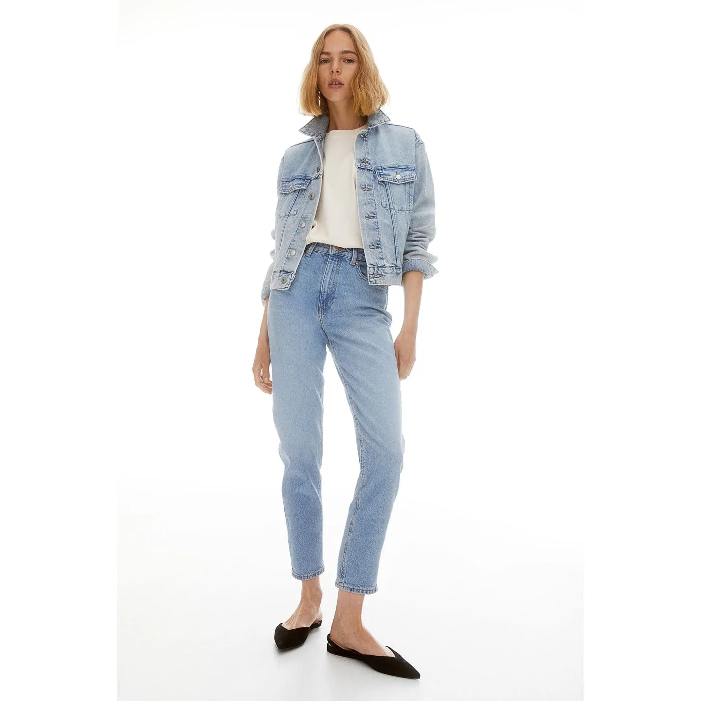 Slim Mom High Ankle Jeans