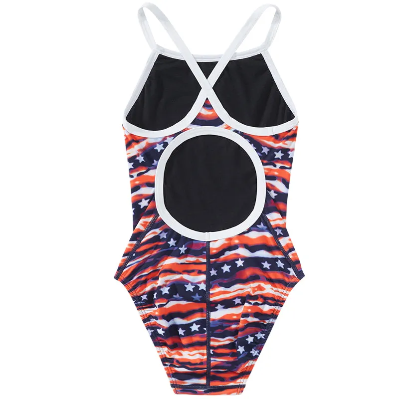 TYR - All American Diamondfit Ladies Swimsuit - Red/White/Blue