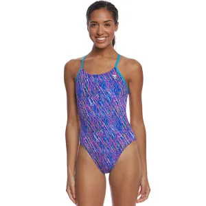 TYR - Electro Cutoutfit Ladies Swimsuit - Navy/Multi