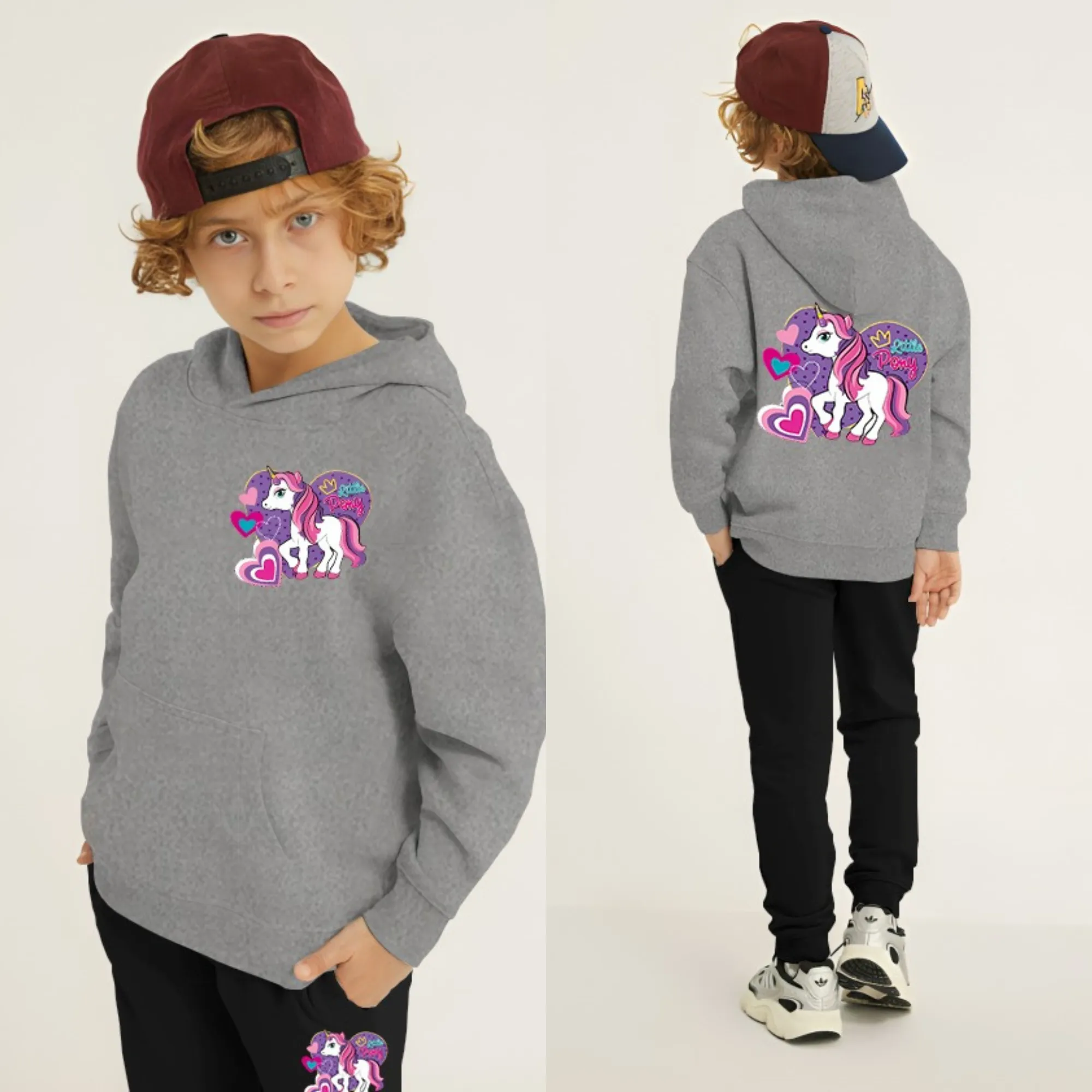 Unicorn Printed Kids Hoodie Set