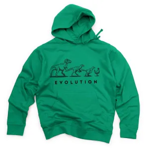 Unisex Evolution of the Dinosaur Midweight Pullover Hoodie