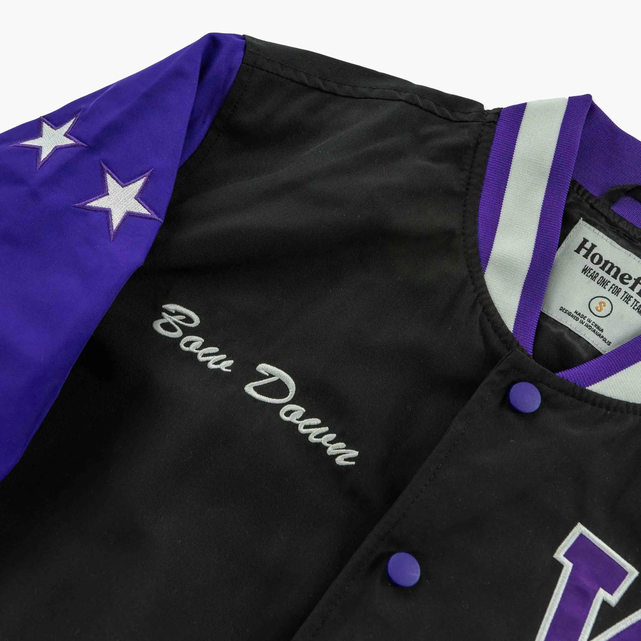 Washington Huskies Bow Down Black Bomber Jacket